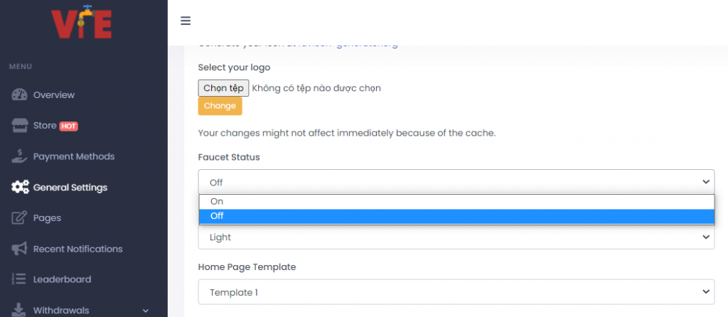 Vie Faucet Script Update